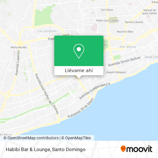 Mapa de Habibi Bar & Lounge