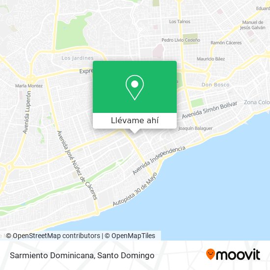 Mapa de Sarmiento Dominicana