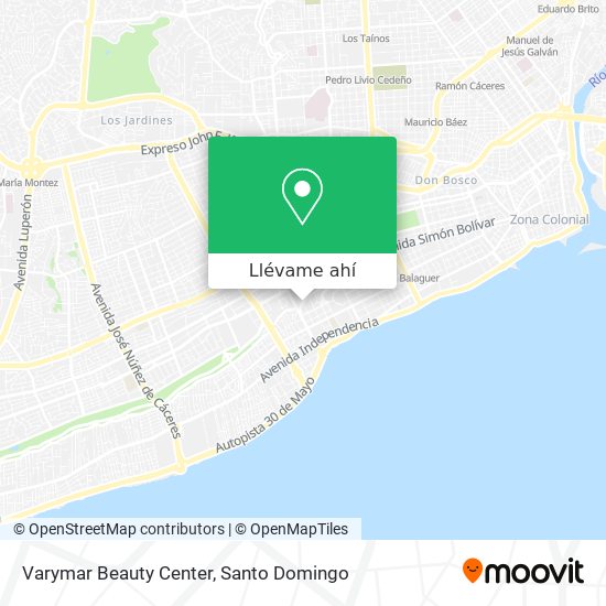 Mapa de Varymar Beauty Center