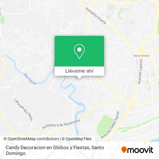 Mapa de Candy Decoracion en Globos y Fiestas