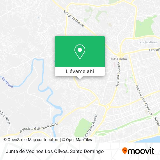 Mapa de Junta de Vecinos Los Olivos