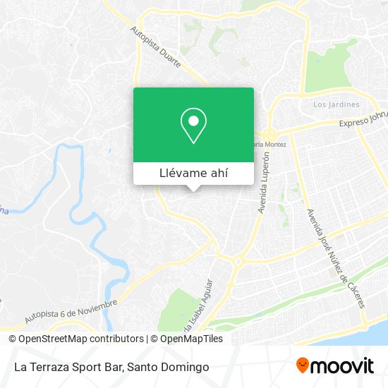 Mapa de La Terraza Sport Bar