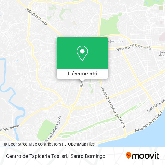 Mapa de Centro de Tapiceria Tcs, srl.