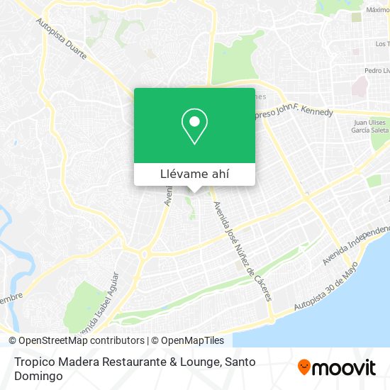 Mapa de Tropico Madera Restaurante & Lounge
