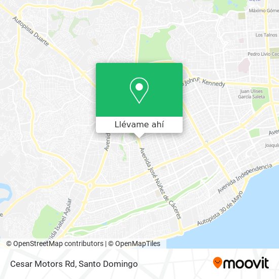 Mapa de Cesar Motors Rd
