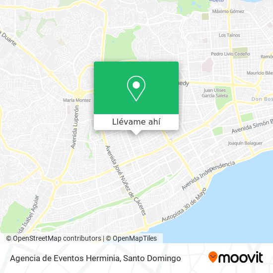 Mapa de Agencia de Eventos Herminia