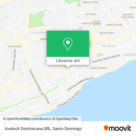 Mapa de Avelock Dominicana SRL
