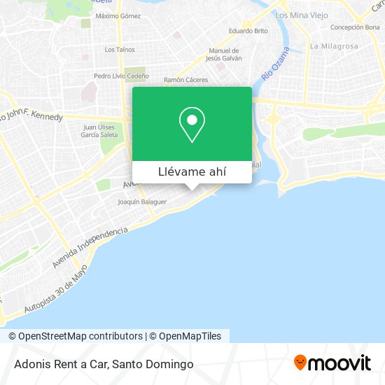 Mapa de Adonis Rent a Car