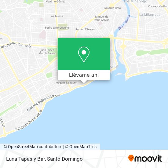 Mapa de Luna Tapas y Bar