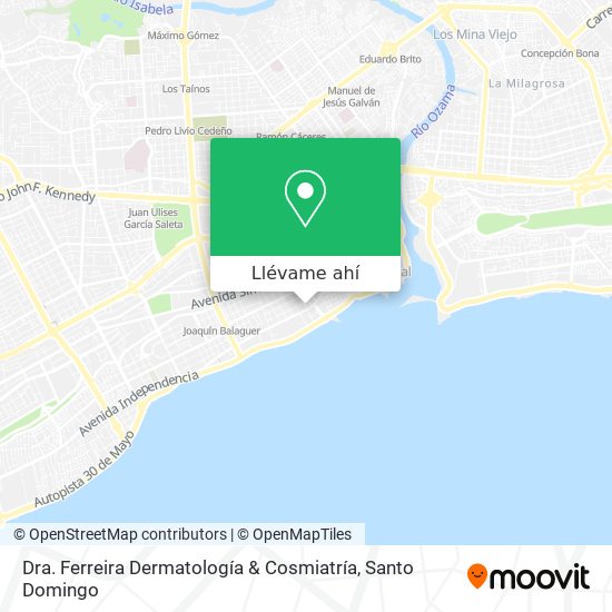 Mapa de Dra. Ferreira Dermatología & Cosmiatría
