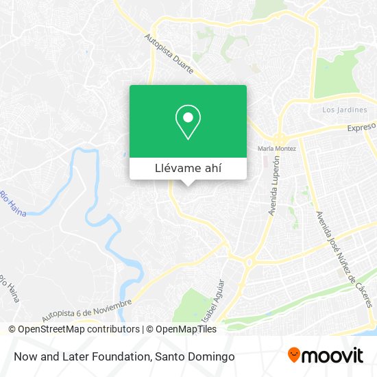 Mapa de Now and Later Foundation