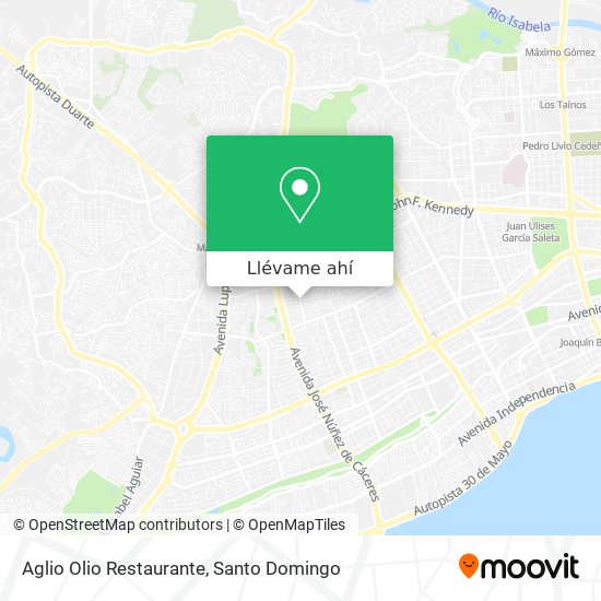 Mapa de Aglio Olio Restaurante