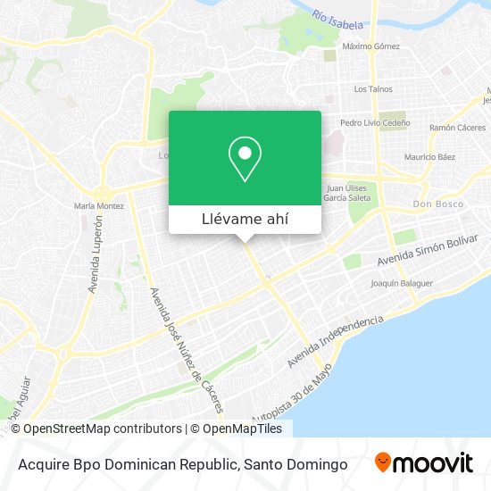 Mapa de Acquire Bpo Dominican Republic