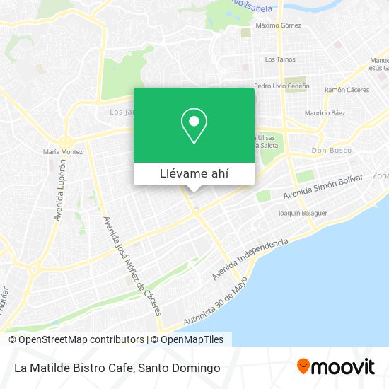 Mapa de La Matilde Bistro Cafe