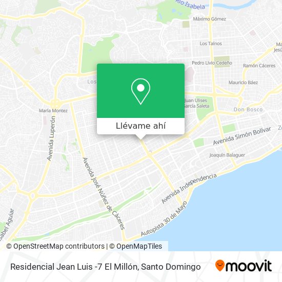 Mapa de Residencial Jean Luis -7 El Millón