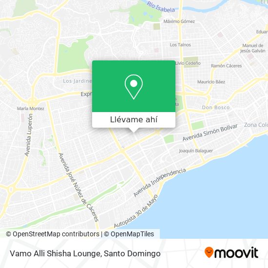Mapa de Vamo Alli Shisha Lounge