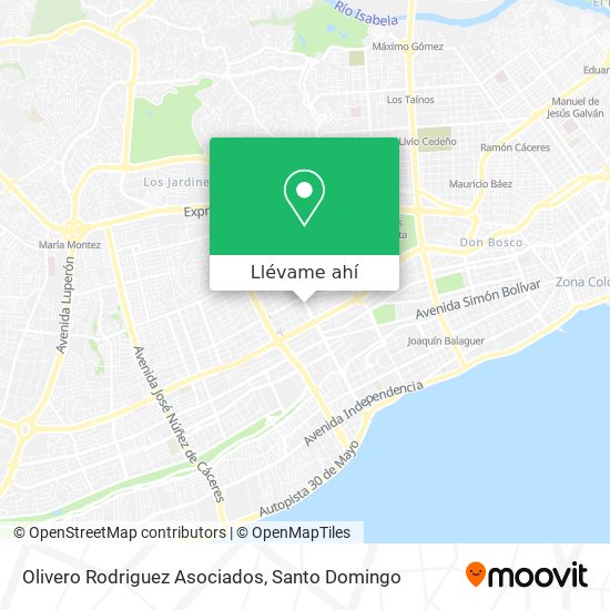Mapa de Olivero Rodriguez Asociados