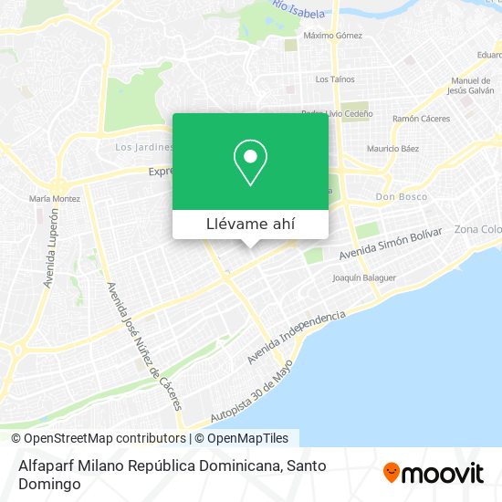 Mapa de Alfaparf Milano República Dominicana