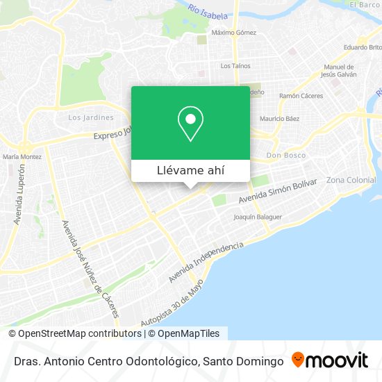 Mapa de Dras. Antonio Centro Odontológico