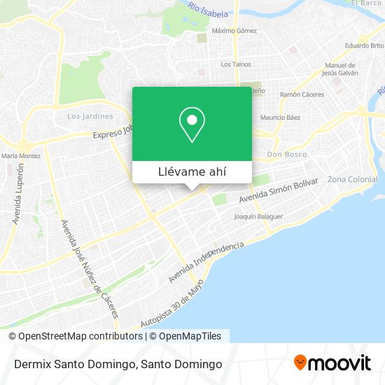 Mapa de Dermix Santo Domingo
