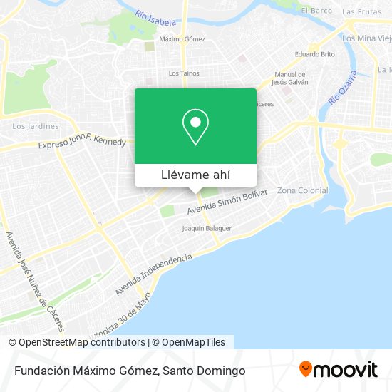 Mapa de Fundación Máximo Gómez
