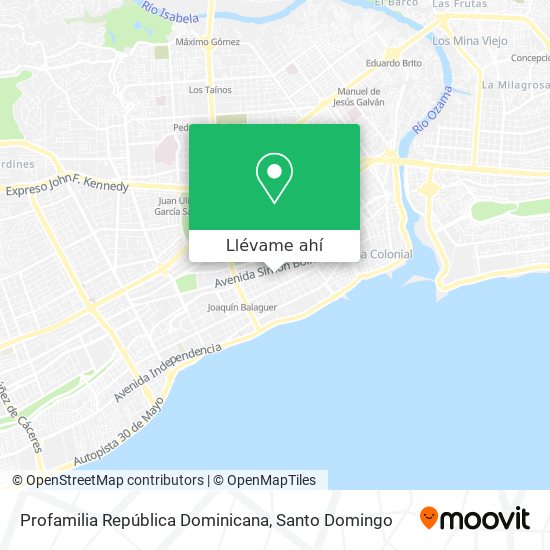 Mapa de Profamilia República Dominicana
