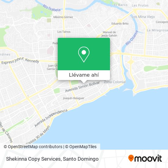 Mapa de Shekinna Copy Services