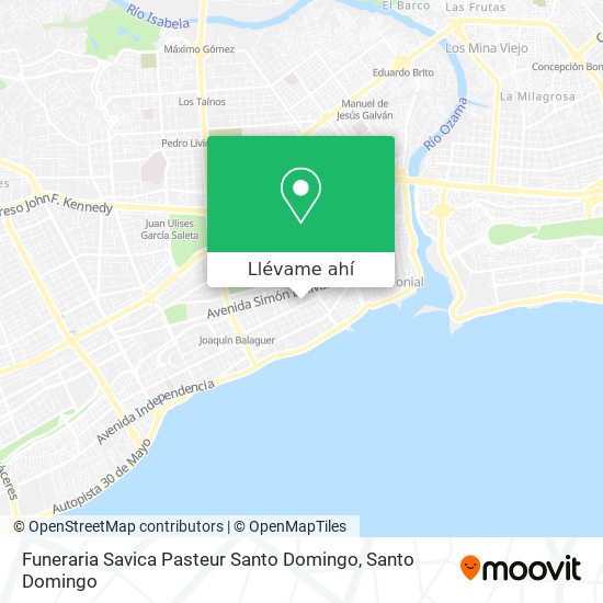 Mapa de Funeraria Savica Pasteur Santo Domingo