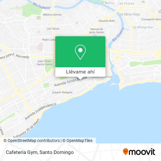Mapa de Cafeteria Gym