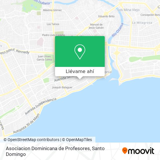 Mapa de Asociacion Dominicana de Profesores