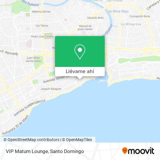 Mapa de VIP Matum Lounge