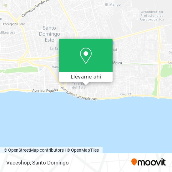 Mapa de Vaceshop