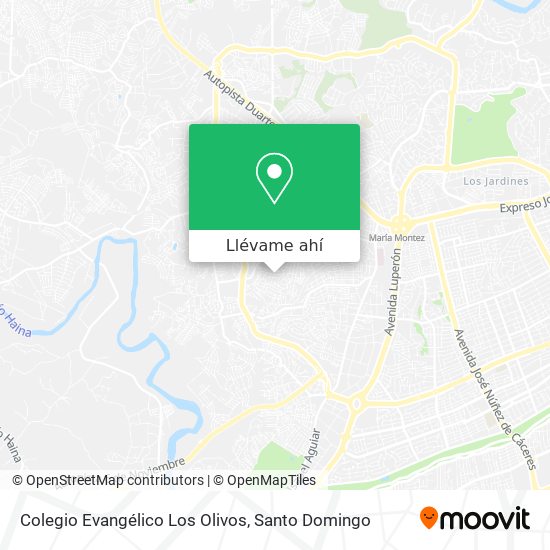 Mapa de Colegio Evangélico Los Olivos