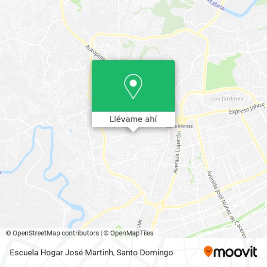 Mapa de Escuela Hogar José Martinh