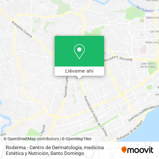 Mapa de Roderma - Centro de Dermatología, medicina Estética y Nutrición