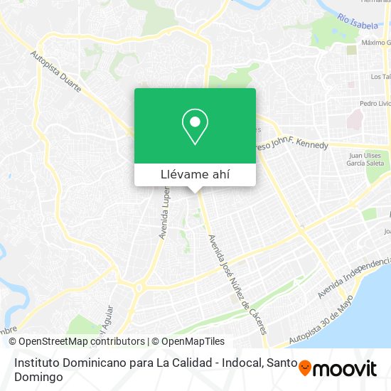 Mapa de Instituto Dominicano para La Calidad - Indocal