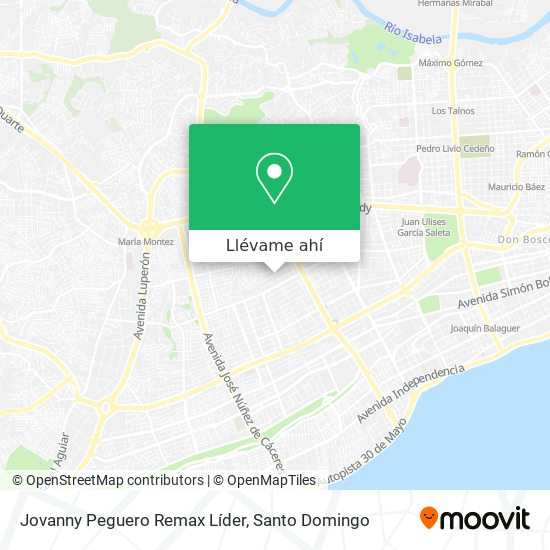 Mapa de Jovanny Peguero Remax Líder
