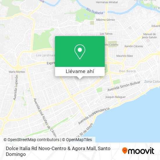 Mapa de Dolce Italia Rd Novo-Centro & Agora Mall