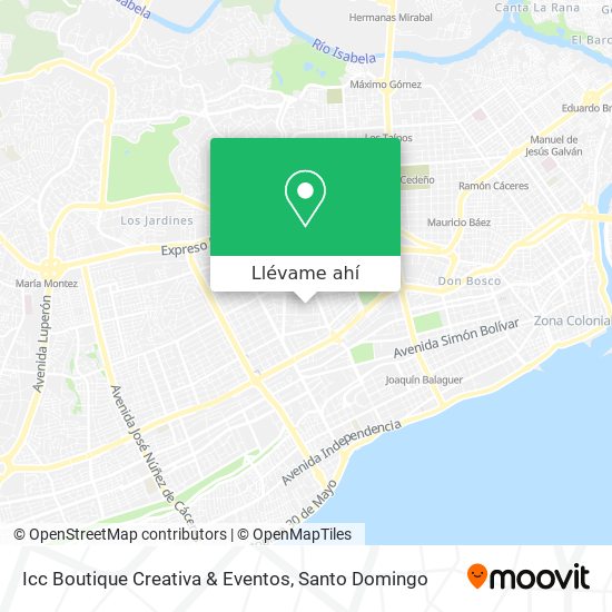 Mapa de Icc Boutique Creativa & Eventos