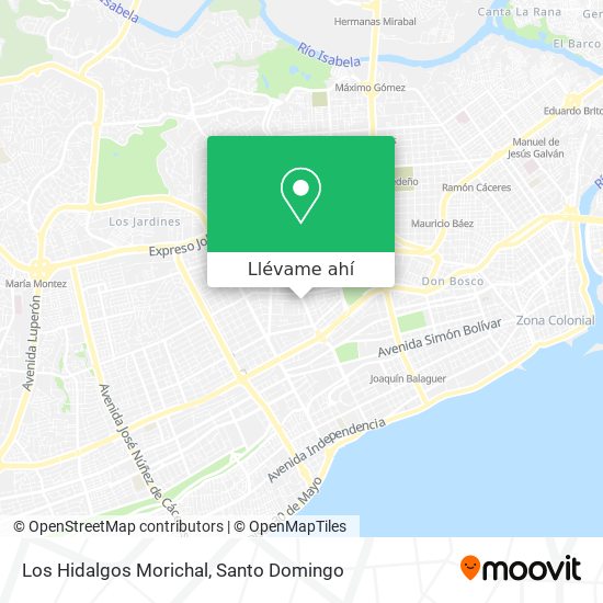 Mapa de Los Hidalgos Morichal
