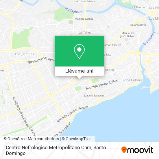 Mapa de Centro Nefrólogico Metropolitano Cnm