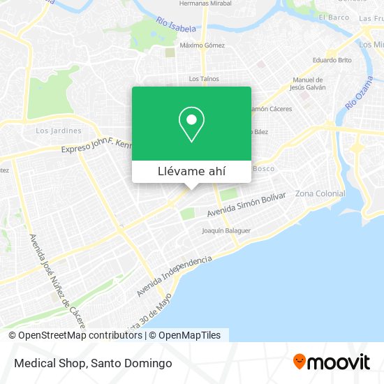 Mapa de Medical Shop