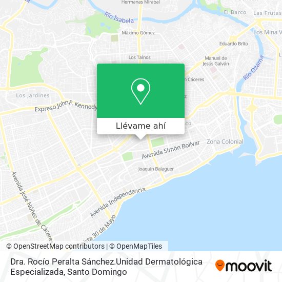 Mapa de Dra. Rocío Peralta Sánchez.Unidad Dermatológica Especializada