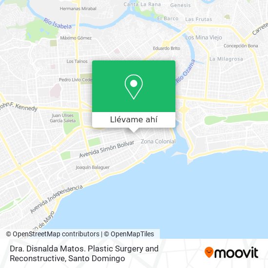 Mapa de Dra. Disnalda Matos. Plastic Surgery and Reconstructive