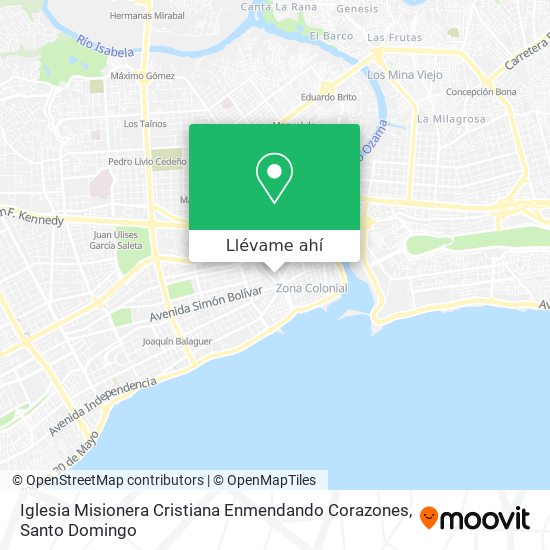 Mapa de Iglesia Misionera Cristiana Enmendando Corazones