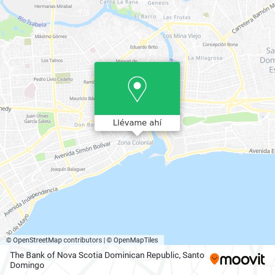 Mapa de The Bank of Nova Scotia Dominican Republic