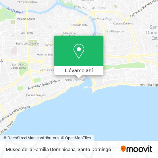 Mapa de Museo de la Familia Dominicana