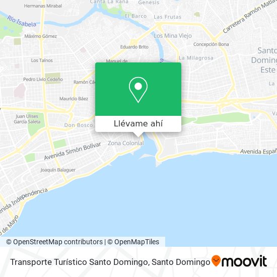 Mapa de Transporte Turístico Santo Domingo