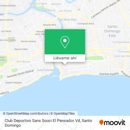 Mapa de Club Deportivo Sans Souci El Pensador Vd