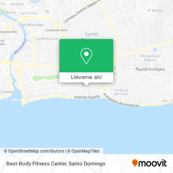 Mapa de Best-Body Fitness Center